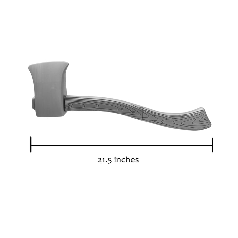 Nicky Bigs Novelties Lightweight Hollow Plastic Silver Axe Prop