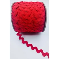 Red 5/8" Ric Rac