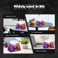thumbnail image 6 of Kdxio Neon Cassette Tape Print Tissue Box Cover,Modern PU Leather Rectangular Tissue Box Holder for Bathroom Living Room Bedroom Office Desk Car Home, 6 of 6