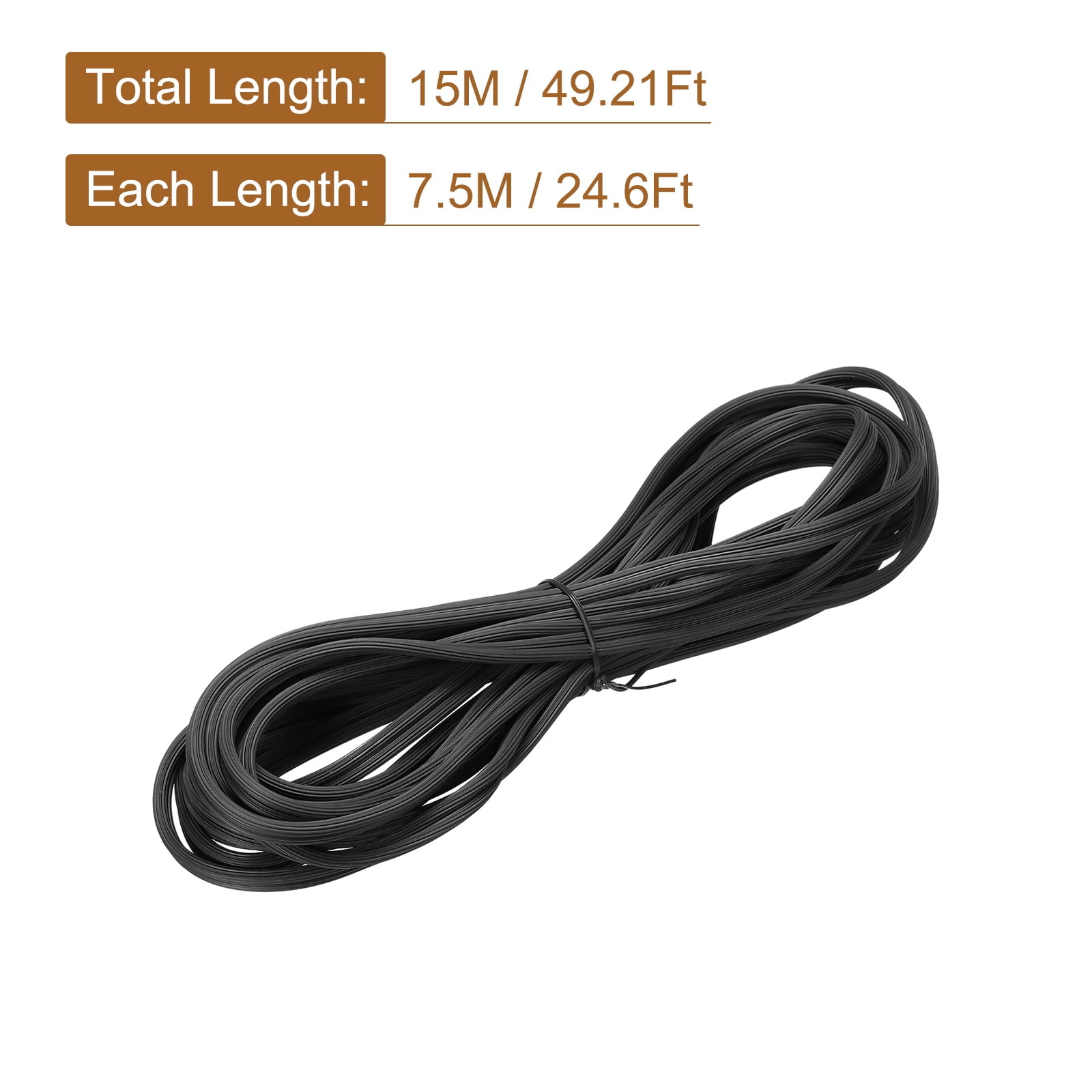 Unique Bargains Screen Spline Sealing Strip Window Retainer 2 in 1 4.5mm x 15M