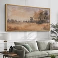 thumbnail image 2 of Large Framed Canvas Print The Abstract Modern Wall Art Decorative Ready to Hang Painting for Living room Bedroom - 60"x30" Natural Frame, 2 of 7