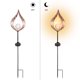 thumbnail image 3 of Flame Iron Light Hollow Diseño Paisaje Solar Spike Light Para Jardín Serendint HA020295-00, 3 of 6