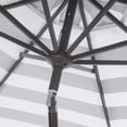 thumbnail image 4 of SAFAVIEH Outdoor Collection Iris Fashion Line 9-Foot Tilt Umbrella Black / White, 4 of 7