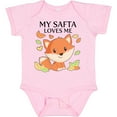thumbnail image 3 of Inktastic My Safta Loves Me Little Fox Boys or Girls Baby Bodysuit, 3 of 5