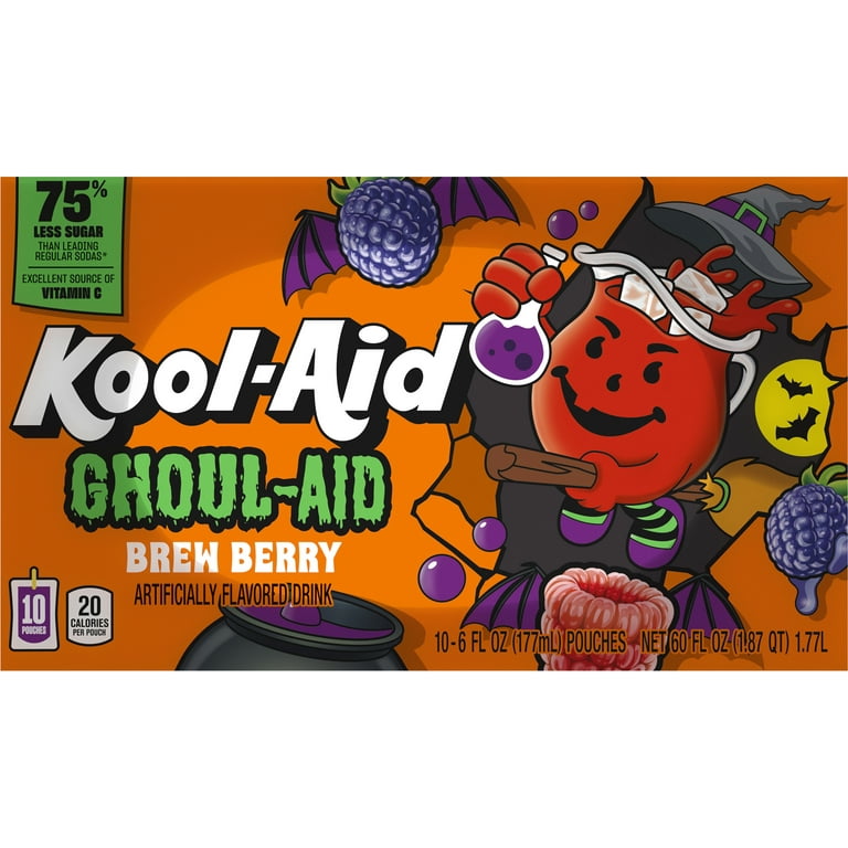 Kool-Aid Ghoul-Aid Jammers Scary Berry Artificially Flavored Soft