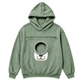 thumbnail image 5 of Pet Pouch Hoodie Womens Dog and Cat Carrier Hoodie Winter Tops for Women Loose Fit Casual Cute Graphic Hooded Sweatshirt Long Sleeve Pullover with Zipper Pouch Adjustable Opening, 5 of 5