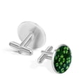 thumbnail image 3 of Saint Patrick's Day Elegant Men's Stainless Steel Cufflinks Set for Formal Attire and Special Occasions, 3 of 6