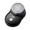 thumbnail image 2 of Electrodomésticos Afeitadora recargable por USB Mini afeitadoras faciales portátiles Máquina de afeitado en seco y húmedo de tamaño pequeño para hombres un ventilador, 2 of 5