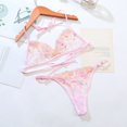 thumbnail image 5 of Gibobby Conjunto de lencería de encaje Conjunto de Lencería Sexy para Mujer Ropa Interior de Encaje Interior con Cuello V Ropa de Dormir(Rosa, M), 5 of 5