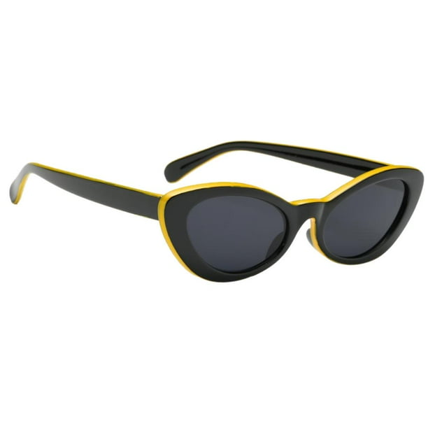 de montura de plástico, de sol triangures con gato, vintage para mujer 03 Soledad Gafas de sol de ojo de gato