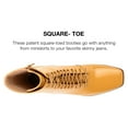 thumbnail image 5 of Journee Womens Covva Inside Zip Stacked Heel Booties, Widths Available, 5 of 7