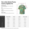 thumbnail image 2 of Cauagu Colourful Tie Dye Men's Short Sleeve Button Down Hawaiian Shirt for Men Bowling Shirts Casual Summer Beach Shirt,, 2 of 6