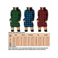 thumbnail image 2 of Frontwalk Ladies Sweatshirt Dress Plaid Hooded Dresses Long Sleeve Pullover Hoodie Fall Loose Midi Blue L, 2 of 6
