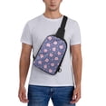 thumbnail image 4 of Rocae Cute Pig for Lightweight Chest Bag Dual Pocket, Waterproof Crossbody Sling Bag for Men and Women, 4 of 8