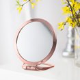 thumbnail image 2 of Milisten Magnifying Handheld Mirror Double Sided Folding Mirror Desktop Makeup Mirror, 2 of 6