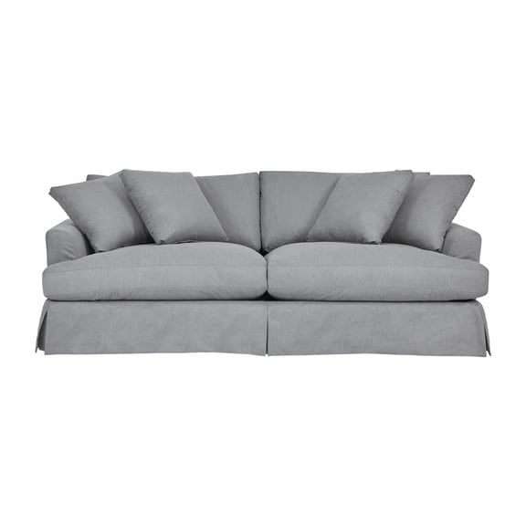 Ciara 93" Upholstered Sofa in Slate Gray