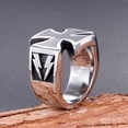 thumbnail image 3 of Sonducket Anillo de moda para hombre, acero Vintage, estilo Punk único, bandas de boda de varios tamaños, patrón eléctrico, accesorios de Ropa, zapatos y accesorios Miscelánea Tamaño11, 3 of 6