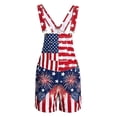 thumbnail image 5 of American Flag Overalls Men Shorts Loose Fit Festival Jumpsuits Patriotic Work Bibs Coveralls Casual Outdoor Summer Fourth of July Clothes, 5 of 5