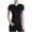 Black, variant on FAIWAD Womens Workout Tops Short Sleeve V Neck Slim Shirts Lightweight Casual Yoga Top Comfy Athletic T-Shirts