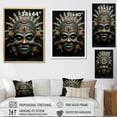thumbnail image 4 of Designart "Tribal Yoruba African Mask" African Tribal Wall Art Print, 4 of 5