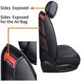 thumbnail image 4 of Fundas de Asiento Aierxuan AX YGPK QP BLACK para Ford F150 F250 F350 F450 Crew Cab Cuero Sintetico Impermeable, 4 of 5