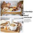 thumbnail image 4 of Tucorresi Bandeja de Cama，Bandejas de Cama con Patas Plegables, Bandeja Port&aacute;Til para Servir con Asas de Transporte, 50 X 30 Cm,Bandeja para Desayunar En La Cama, Leer o Trabajar, 4 of 7