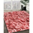 thumbnail image 2 of Ahgly Company Indoor Square Patterned Light Coral Pink Area Rugs, 3' Square, 2 of 6