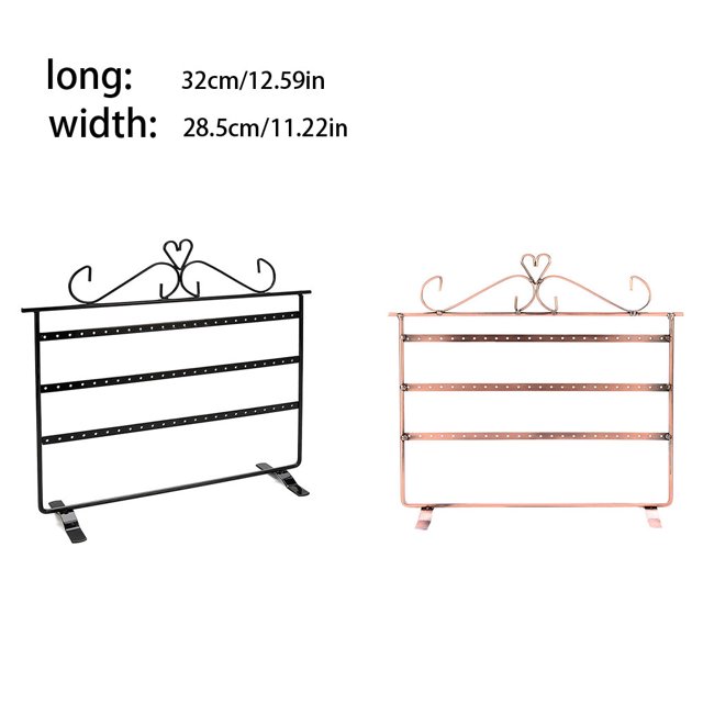 Earrings Holder Multi Layers Hanging Rack Large Studs Storage Organizing Showing Capacity Jewelry Storage Organizer Jewelries Stand Bracket for Home Bronze