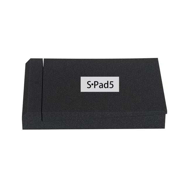 1 Pieza de Almohadillas de Espuma Acústica para Aislamiento de Estudio, Bloque de Esponja de Escritorio, Accesorios para Altavoces de Algodón de 5 Pulgadas