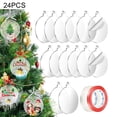 thumbnail image 3 of DIY Clear Christmas Baubles Acrylic Round Baubles Craft Xams Tree Decoration, 3 of 7