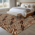 thumbnail image 5 of Boho Tribal 5'x8' Area Rug for Living Room, Abstract Floral Geometric Pattern Art Vintage Washable Non-Slip Rugs for Bedroom Nursery Dining Room, Low-Pile Kitchen Carpet Large Entryway Rugs, 5 of 9