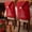 B, variant on Cififendec Christmas Santa Hat Chair Covers, Red Felt Printed Chair Slipcovers for Dining Chairs and Holiday Dinner Setup, 24.8"×18.9"