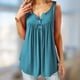 thumbnail image 5 of Camisas ajustadas y acampanadas para mujer, blusas casuales de moda para mujer, blusas túnicas holgadas, blusas cómodas y lindas para el verano, 5 of 5