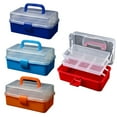 thumbnail image 4 of 3 Layers Fishing Tackle Box Organizer Storage Box Cantilever Box Multifunctional E, 4 of 6