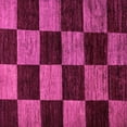 thumbnail image 1 of Ahgly Company Indoor Square Checkered Pink Modern Area Rugs, 7' Square, 1 of 4