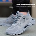 thumbnail image 4 of Zapatillas de trabajo indestructibles para hombres ligeros Botas de zapatos de seguridad de corte bajo antideslizantes JShteea El nuevo, 4 of 9