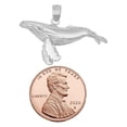 thumbnail image 3 of 925 Sterling Silver Necklace w/ Humpback Whale 3D (3 Dimensional) Solid Pendant, 3 of 4
