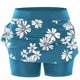 thumbnail image 3 of Ploknplq Culottes for Women,Yoga Skorts for Women,Tennis Shorts,Women's Pocket Pants Print Mid Waist Tank Top Short Skirt Tight Pants,Skirt Pants for Women,Knee Length Skorts for Women Blue 3XL, 3 of 4