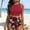 004 Wine, variant on Women High Waisted Bikini Set Racerback Swimsuit Two Piece Bathing Suit High Neck Swimwear