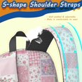 thumbnail image 5 of Pioneer Flower Floral Print Pattern 17" School Backpacks for Teens,Waterproof Oxford Fabric,S-Shape Padded Straps for School,Travel,Hiking,Camping, 5 of 5