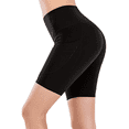 thumbnail image 7 of Emprella High Waist Yoga Running Compression Biker Shorts for Workouts Exercise with 3 Pockets, 7 of 7