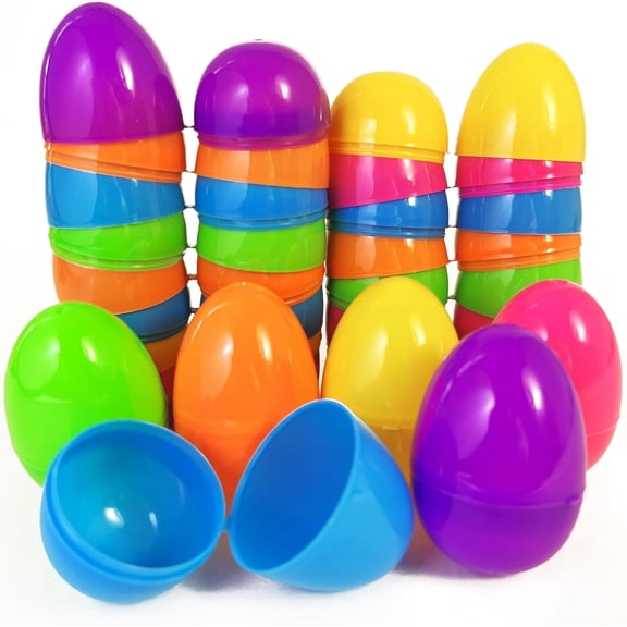 Easter Egg Hunt Kit 2.3 Inch Plastic Easter Eggs 24-Pack Assorted Colors