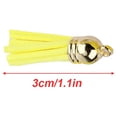 thumbnail image 4 of BrowQuartz 10 Pieces Keychain Charms Tassels Decorations Fringe Pendants Accessory Finding Supplies Jewelry Making Props Tassel for DIY Yellow, 4 of 6