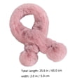 thumbnail image 2 of EeaseMX 1 bufanda de felpa sencilla navideña para niños, cálida y cálida para el cuello con lazo cruzado., 2 of 7