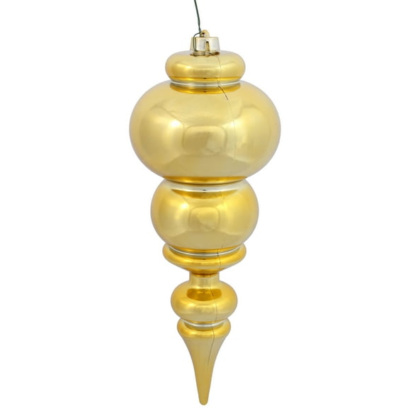 14" Gold Shiny Finial UV Drilled