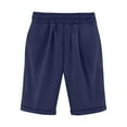 thumbnail image 2 of QWANG Women's Shorts, French Terry Bermuda Pocket Shorts, Jersey Knit Fleece Shorts, Women's Bermuda Shorts, 11", 2 of 3