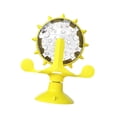 thumbnail image 4 of Cat Treat dispenser juguete automático entrenamiento de alimentación lenta dispensadora copa de succión accesorios para mascotas para gatitos Amarillo, 4 of 8