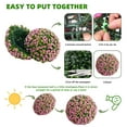 thumbnail image 4 of Towallmark 2 PCS 17.7'' Artificial Topiary Balls UV Protected, Flower Topiary Balls Decorative Balls for Indoor Outdoor Decor, Wedding Decoration, Pink Rose, 4 of 7