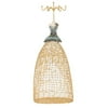 Jewelry Display Rack Dress-Shaped Hanging Metal Free Standing Stand Organizer Holder for Necklace Wire Frame Dress