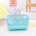 thumbnail image 4 of Openpig Toy Shopping Basket Plastic Portable Baskets with Handles Mini Shopping Basket Play Grocery Basket Toys Storage Organizer for Kids Kids Basket, 4 of 6